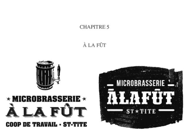 Figure 5.1  À  la Fût (logo avant 2018 et logo après 2018) 