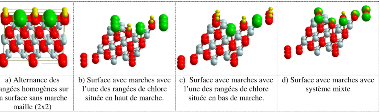 Figure  13 :  Trois  configurations  possibles  retenues  pour  la  substitution  au    taux  de  50%  en 