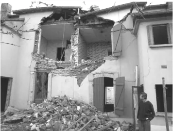 Fig. 3. Example of a house damaged by mining subsidence (Auboue, ´ France, 1996 ).