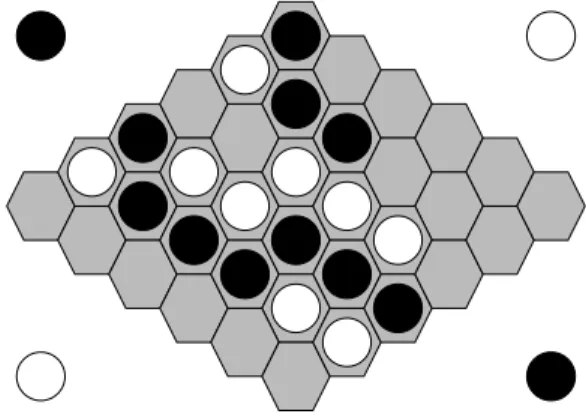 Figure 1. Partie de Hex gagnée par Noir
