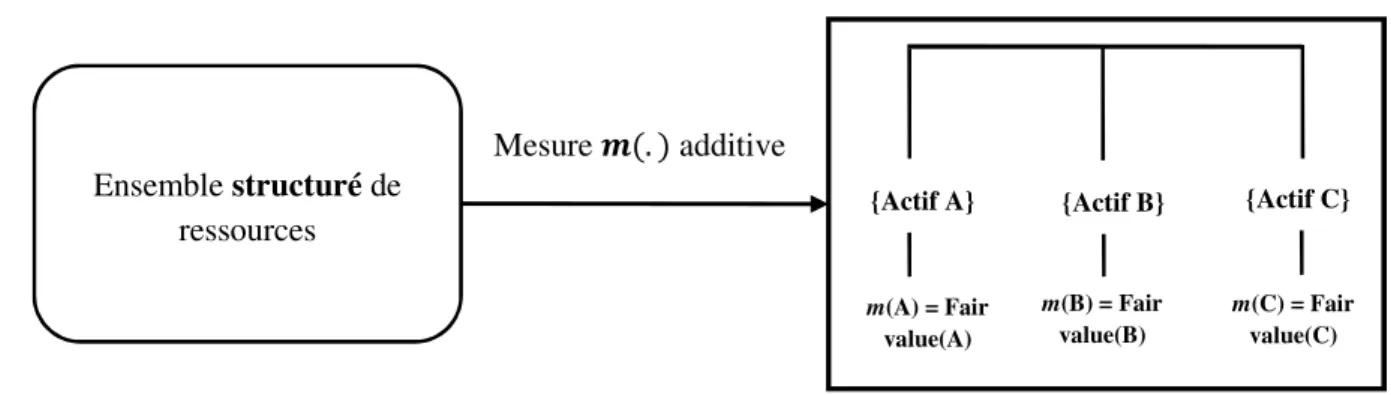 Figure 8 - Mesure additive et règle de représentation 