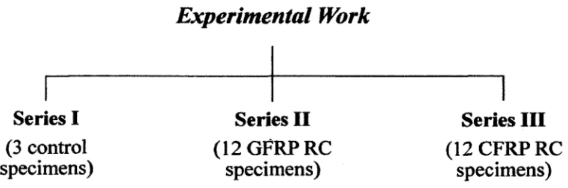 Figure 3-6: Schematic plan fo r  experimental program