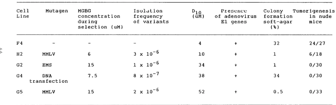 Table  1.  Properties  of  MGBG-resistant  variants 