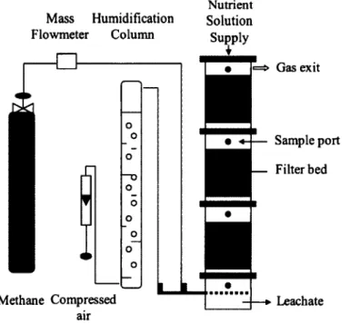 Figure 3.1:  Laboratory-scale biofiltration system