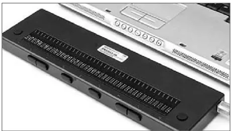 Figure 1.1 – Exemple d’afficheur braille 