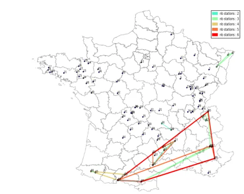 Figure 1.6: Représentation de M pour l’algorithme DAMEX avec µ c min = 0.002.
