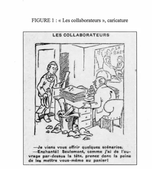 FIGURE 1 : « Les collaborateurs  »,  caricature 