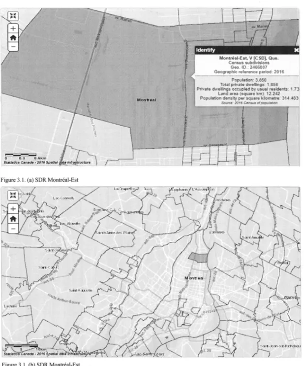 Figure  3 .1. (a)  SOR  Mon tréal -Es t