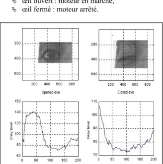 Figure 18.  Exemple d’acquisition et de reconnaissance des  gestes par le réseau de neurons (pour la direction “avant”)