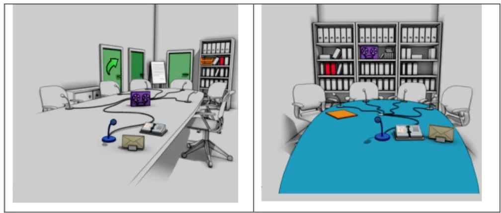 Figure 3 - Exemples de tables virtuelles de discussion 