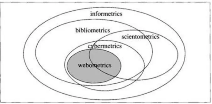 Figure 1: Webometrics in the field of library and information sciences (source:  Björneborn &amp; Ingwersen 2004) 