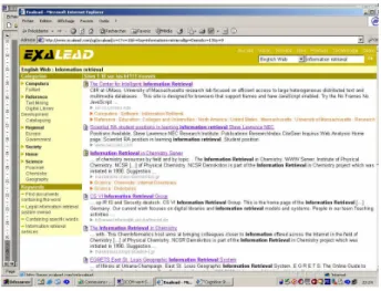 Figure 1: The Exalead interface 
