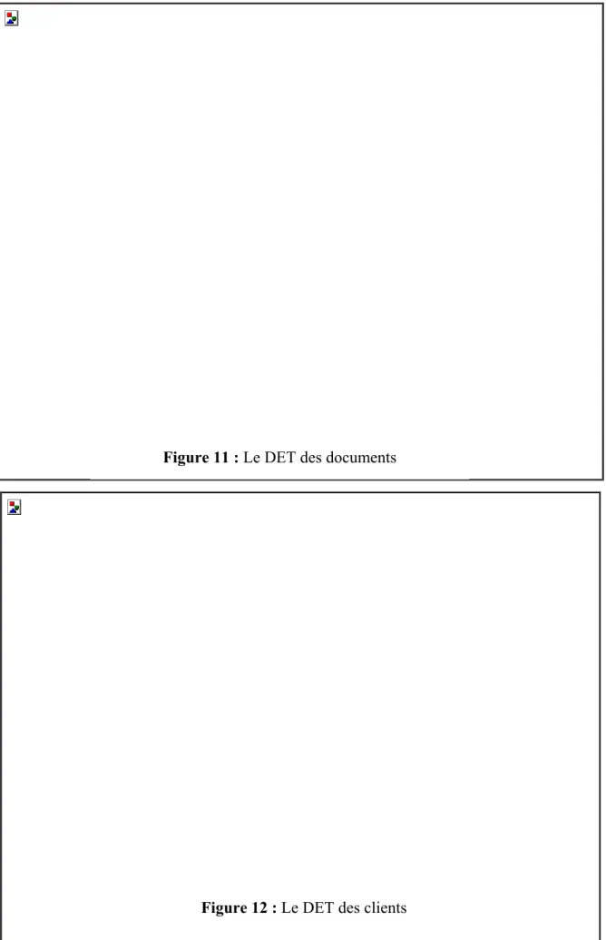 Figure 11 : Le DET des documents    