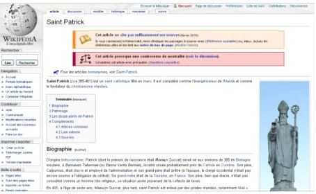 Figure 2 – Vue de bandeaux de controverse dans Wikipédia.