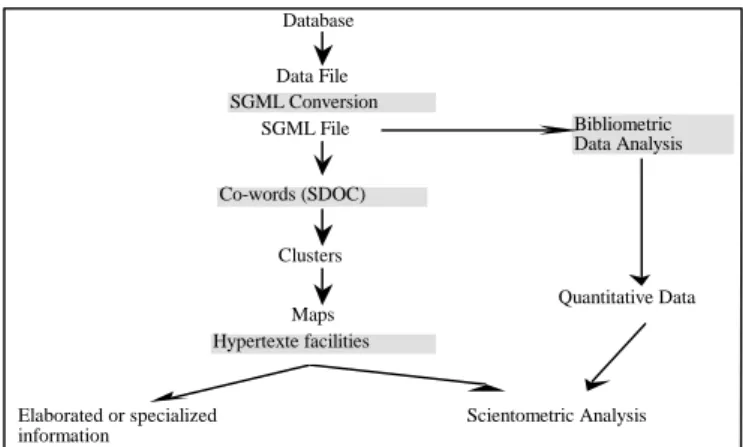 Figure 1: The informetric chain operates at a number of levels