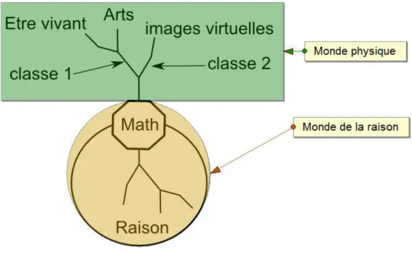 Figure 7 : Organisation des connaissances selon Platon 