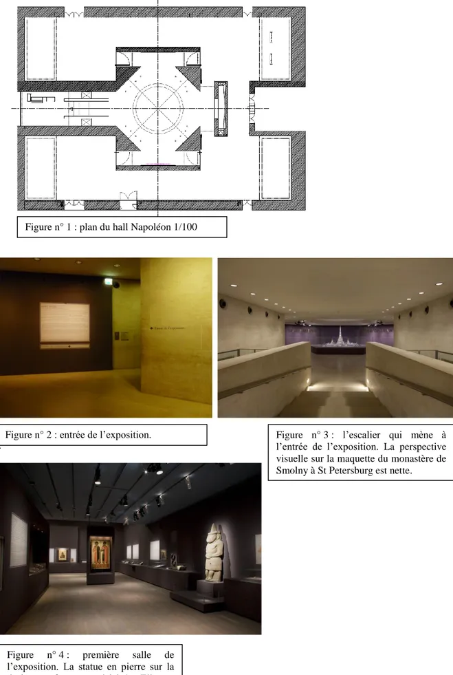 Figure n° 2 : entrée de l‘exposition.  Figure  n° 3 :  l‘escalier  qui  mène  à  l‘entrée  de  l‘exposition