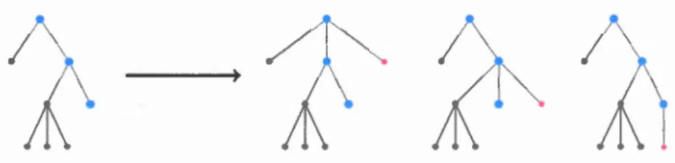 Figure 4. 1: U n arbre planaire et ses successem s par  1.9-