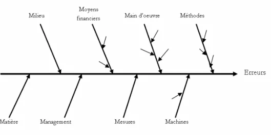 Figure 1 : Exemple de diagramme Ishikawa 