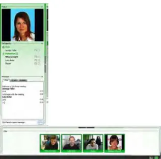 Table 4. Adobe connect 5 , mosaic of web cam’s students.   