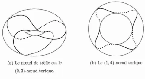 Figure  1.6:  Ex e mpl es  d e  n œ ud  toriqu es 