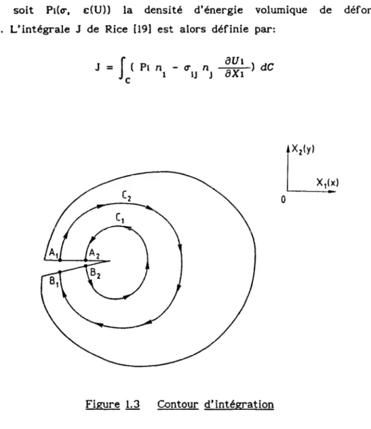 Figure 1.3 Contour d'intégration 