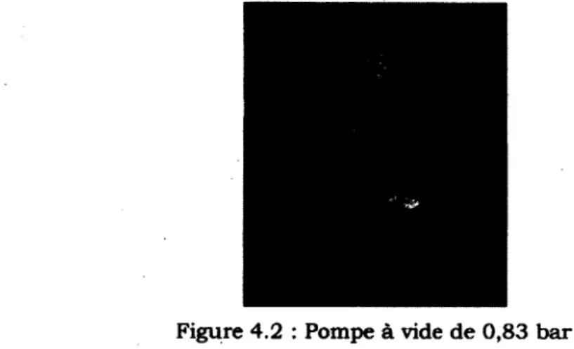 Figure 4.2 : Pompe à vide de 0,83 bar 