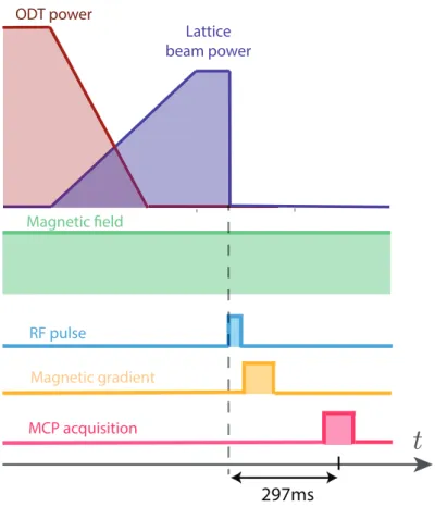 Figure 3.12: Transfer of the atoms from the m J = 1 to the m J = 0 state.