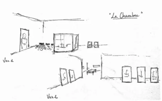 Figure 4.1  Vue du  projet «  La Chambre» 