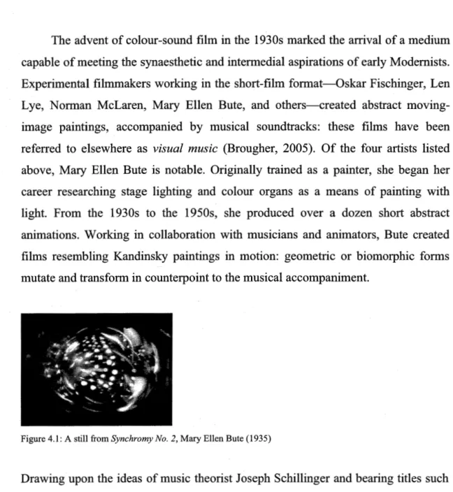 Figure 4.1: A  still from  Synchromy No.  2, Mary Ellen Bute (1935) 