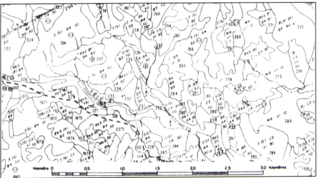 Fig. 2. La carte écoforestière (Gillis et Leckie, 1993).