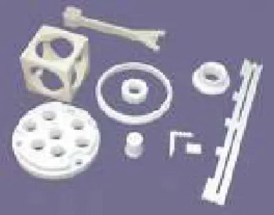 Fig. 3.1 – Exemple de pi`eces de c´eramiques de haute technologie.