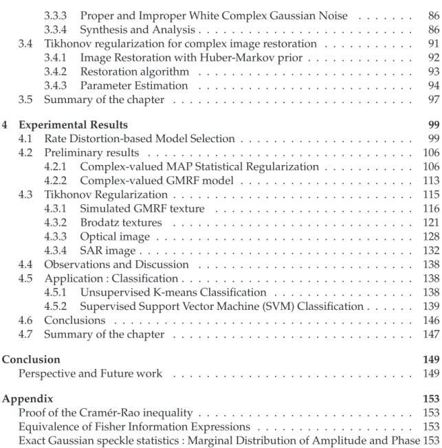 TABLE DES MATI `ERES 5 3.3.3 Proper and Improper White Complex Gaussian Noise . . . . 