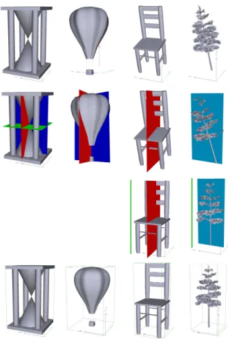 Fig. 3.4  Les diérentes étapes de notre algorithme d'alignement appliqué sur