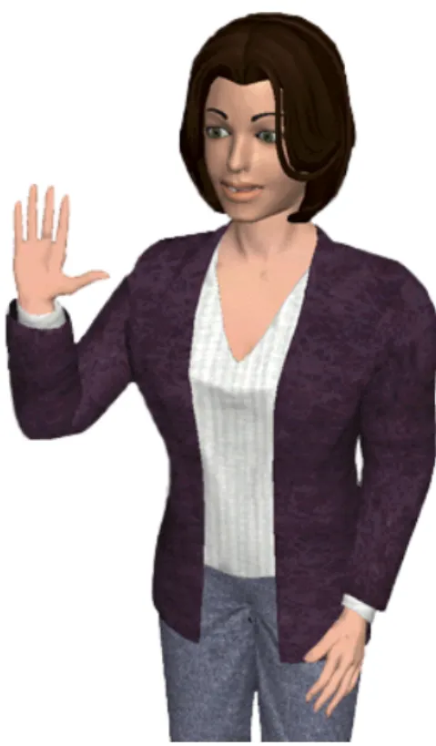 Figure 1.1: The first agent named Greta in our ECA system