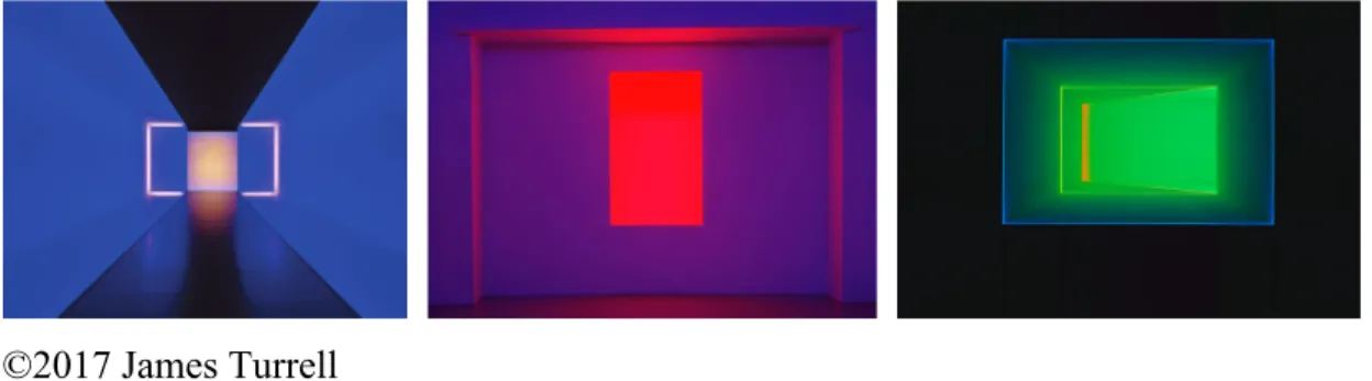 Figure 4 .1 Exemples de travaux de James Turrell. 
