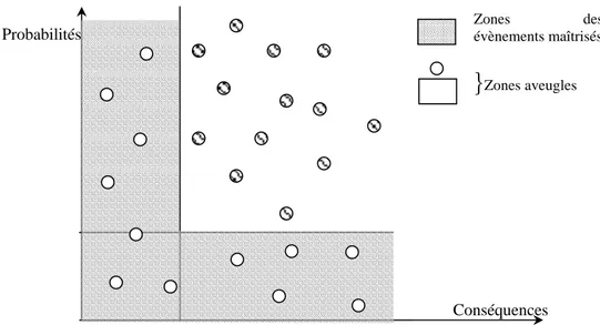 Figure 8 : modèle topologique des risques en « gruyère inversé » 