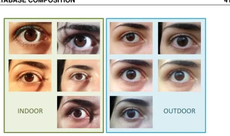 Figure 3.2: MICHE Iris acquisition modalities.