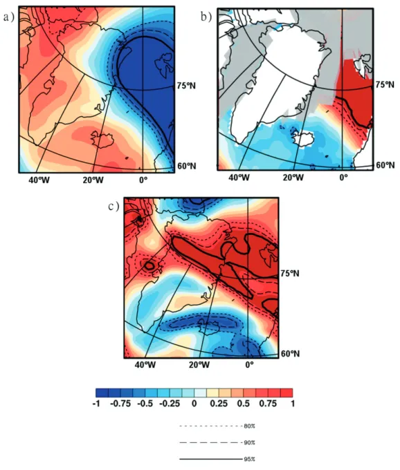 Figure 5. Conditions atmosphériques associées aux Polar Lows du 19 mars 2010
