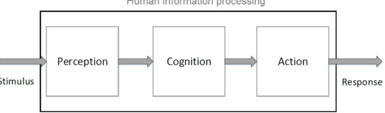 Figure 2.17: Three-stages human information processing when completing a task - Proctor et al