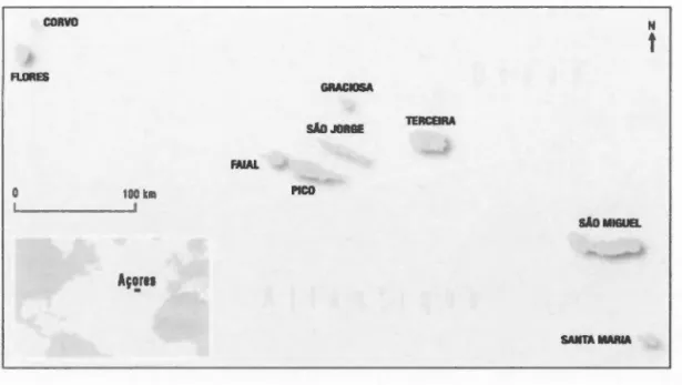 Figure  1.1.:  L'archipel des Açores (Marrou, 2016: 3) 