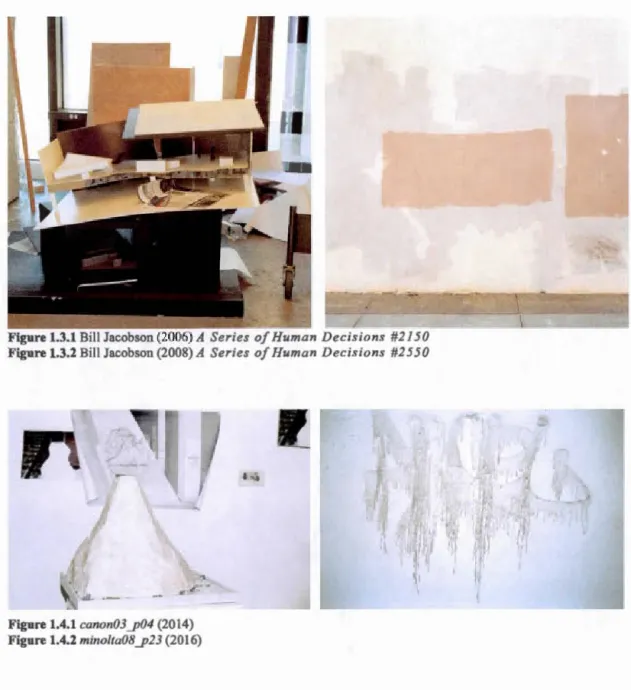 Figure 1.3.1 Bill  Jacobson (2006) A  Series  of Human  Decisions  #2150  Figure 1.3.2 Bill  Jacobson (2008) A  Series  of Human  Decisions  #2550 