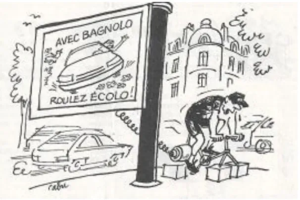 Figure 5 : Affiche dénonçant le montage « vélos contre publicité » 