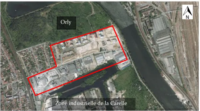 Figure 12 L'opération Parc-en-Seine à Villeneuve-le-Roi  Source : Google Maps, 2013 