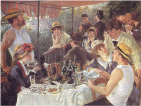 Figure 2.2.: Auguste Renoir, Le d´ ejeuner des canotiers (1881), Phillips collection, Washington.