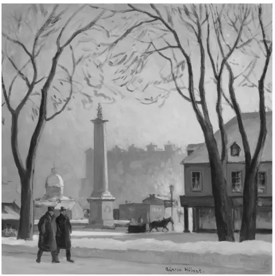 Figure 10. Adrien Hébert, Place Jacques-Cartier, Matin d’ hiver, vers 1935-1936