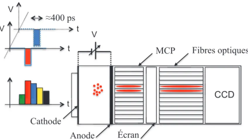 Figure 2-4 : Schéma bloc d’une caméra GICCD. 