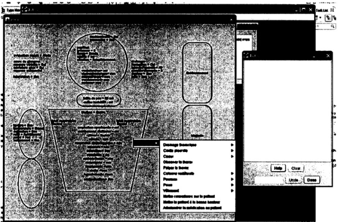 Figure 5.3  Interface avec  un  patient  virtuel visible