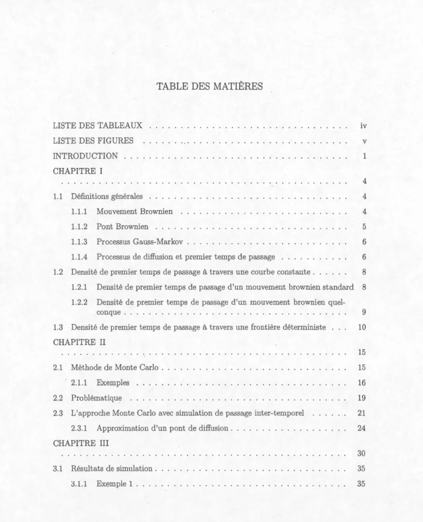 TABLE  DES  MATIÈRES 