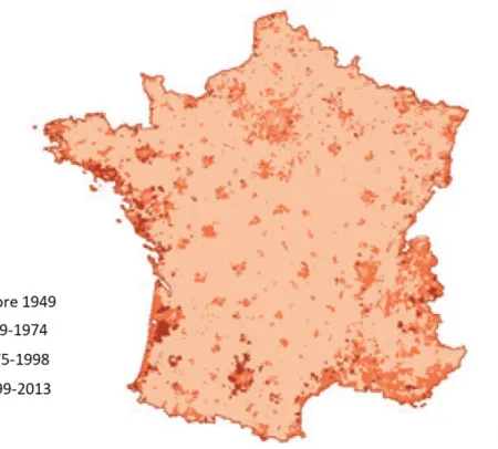 Figure 3.5: Age of the housing stock in France. Source: INSEE